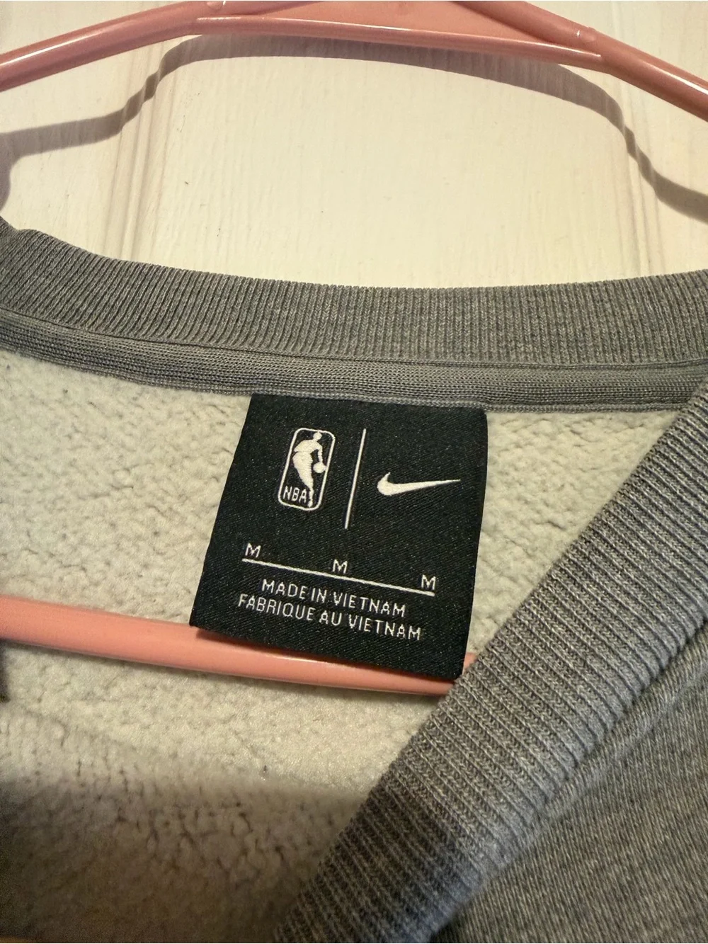 NBA Gray Crewneck Sweatshirt with Purple Lakers Print